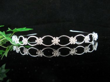 Bride bridesmaid wedding tiara bridal accessories crystal headpiece regal imperial comb 1072S