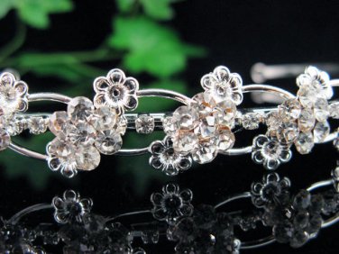 Bride bridesmaid wedding tiara accessories crystal headpiece regal imperial comb 599S