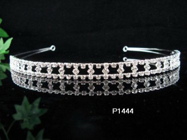wedding tiara bridesmaid bride accessories crystal headpiece regal imperial comb 1444S