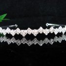 wedding tiara bridal accessories ,fancy crystal silver headband,simple regal imperial comb P416