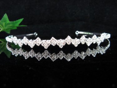 wedding tiara bridal accessories ,fancy crystal silver headband,simple regal imperial comb P416