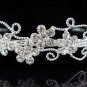 wedding tiara bridal accessories crystal silver headband,filigree simple regal imperial comb 4533