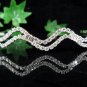 wedding tiara bridal accessories swarovski bugle silver serpent crystal headband regal comb 4572