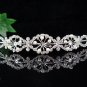 wedding tiara bridal accessories ,silver crystal headband ,regal imperial comb JCN058
