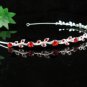 wedding tiara bridal accessories,alloy vine crystal headband ,silver regal imperial comb K535R
