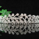 Bridal accessories wedding tiara crystal alloy headpiece,silver handmade regal imperial comb S1515