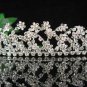Bridal accessories wedding tiara crystal alloy headpiece,silver handmade regal imperial comb S1515