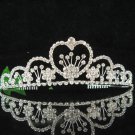 Bridal accessories wedding hair tiara crystal headpiece,sweetheart silver regal imperial comb 0519