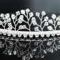 Bridal accessories; wedding hair tiara,handmade silver crystal pearl headpiece imperial; comb 8642