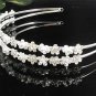 Bridal accessories; wedding hair tiara ; handmade crystal headpiece headband 8958