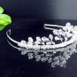 Bridal accessories; wedding hair tiara handmade silver crystal headpiece imperial; comb 9027