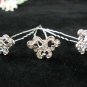 6 pc handmade Wedding accessories;bridal tiara veil ;bridesmaid silver alloy hairpin f1362