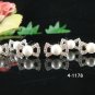 6 pc handmade Wedding accessories;bridal tiara veil bridesmaid bow tie silver pearl hairpin 4-1178
