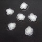 6 pc handmade Wedding hair accessories bridal organza white hairpin bridesmaid daisy curly pin HP36