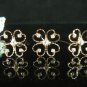 6 pc Wedding hair accessories;bridal handmade golden hairpin bridesmaid alloy heart pin 2794g