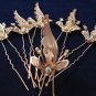 6 pc handmade Wedding hair accessories;bridal rose gold hairpin bridesmaid alloy floral pin 1085g