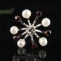 6 pc handmade Wedding hair accessories;bridal silver hairpin bridesmaid pearl floral veil 1529r