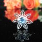 6 pc handmade Wedding hair accessories;bridal hairpin bridesmaid silver alloy daisy veil comb 1965b