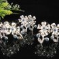 6 pc handmade Wedding hair accessories;bridal hairpin;bridesmaid silver alloy floral comb cn01b