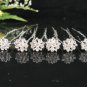 6 pc Wedding accessories;bridal headpiece;bridesmaid handmade alloy floral hairpin;headband F1352