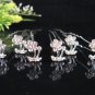 6 pc Wedding accessories; handmade bridal hairpin bridesmaid floral alloy pin F1353