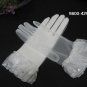 Wedding accessories orangza gloves; bridal accessories veil; lady wrist white short lace 42w