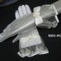 Wedding accessories handmade organza gloves; bridal accessories veil; lady wrist short lace 45i