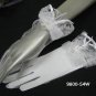 Bridal accessories;wedding handmade organza wrist gloves; bridesmaid floral veil 54w