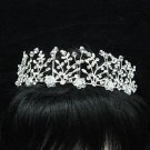 Bridal accessories; wedding tiara;rhinestone handmade floral headpiece;crystal headband 1188