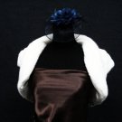 Handmade Bridal accessories ivory faux bolero jacket ;shawl or wrap sh16i
