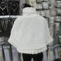 Handmade wedding Faux fur ivory bolero jacket ;bridal jacket ;shrug ;shawl or wrap sh3i