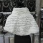 Handmade wedding Faux fur ivory bolero jacket ;bridal jacket ;shrug ;shawl or wrap sh05i