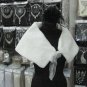 Handmade wedding faux fur ivory bolero jacket ;bridal long jacket ;shrug ;shawl or wrap sh08i