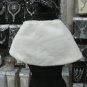 Handmade wedding faux fur ivory bolero jacket ;bridal long jacket ;shrug ;shawl or wrap sh08i