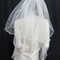 Handmade Bridal veil ; waist or fingertip length ;wedding accessories; party veil 781i