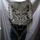Crochet sexy pattern cape;hot hippie shrug;fashionable beaded wrap handmade floral shawl top sq36