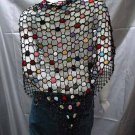 Crochet sexy pattern cape;hot hippie shrug;fashionable beaded wrap handmade shawl top sq35