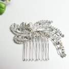 wedding tiara bridal hair accessories rhinestone silver crystal alloy small bridal comb 1901