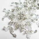 wedding tiara bridal hair accessories rhinestone silver floral crystal alloy small bridal comb 1852