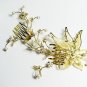 wedding tiara bridal hair accessories rhinestone crystal floral golden bridal comb 3107G