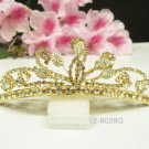 Bridal hair accessories;wedding tiara;rhinestone alloy golden crystal bridal comb 9029G