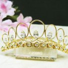Golden Bridal accessories wedding tiara;rhinestone headpiece filigree crystal bridal comb 2338G