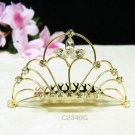 Bridal hair accessories wedding tiara;rhinestone filigree crystal bridal comb 2340G