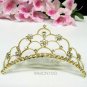 Crystal handmade bridal comb hair accessories,wedding tiara veil,rhinestone headpiece veil 10G
