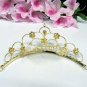 Crystal handmade bridal comb hair accessories,wedding tiara veil,rhinestone headpiece veil 10G