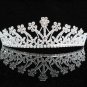 Floral Bridal headpiece,bridal hair accessories,wedding tiara veil,rhinestone regal 2581