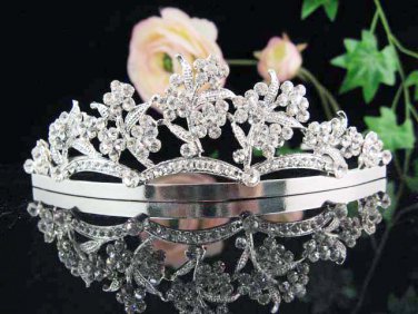 Alloy flroal bridal headpiece bridal accessories wedding tiara rhinestone veil 728
