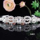 Bridal headband veil,bridal hair accessories,wedding rhinestone tiara 401