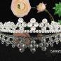 Bridal tiara headband veil,wedding rhinestone hair accessories,pearl tiara 20