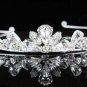 Handmade silver bridal tiara comb,wedding headpiece woman hair accessories tiara band regal 2300